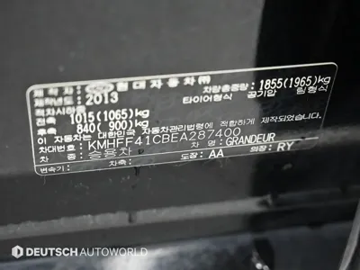 Hyundai Grandeur 2014, 146339 км, за 4800000 KRW - фото 20