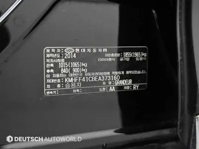 Hyundai Grandeur 2014, 121511 км, за 5600000 KRW - фото 20