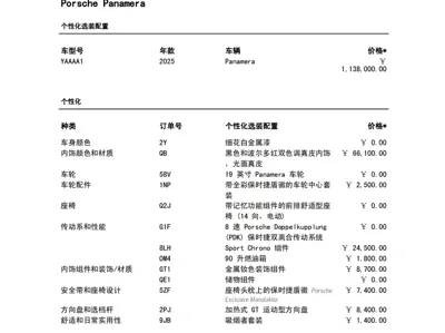 Porsche Panamera 2025, 7700 км, за 868000 CNY