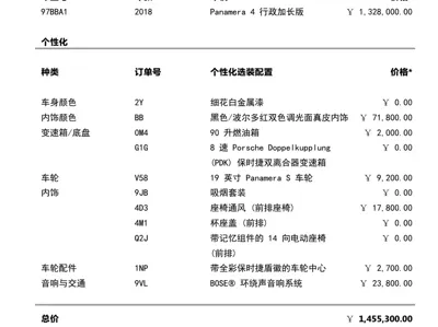 Porsche Panamera 2018, 100000 км, за 438000 CNY - фото 9