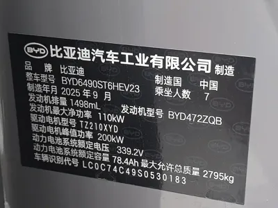 BYD Tang New Energy 2025, 9500 км, за 142800 CNY - фото 22