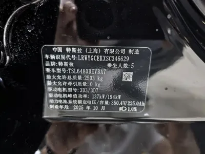 Tesla Model Y 2025, 25000 км, за 262800 CNY - фото 11